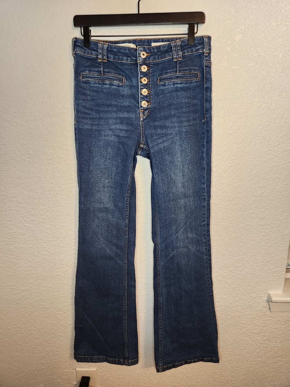 Anthropologie Pilcro Hi-Rise Bootcut Jeans Button Fly Denim Women’s 28 - Picture 3 of 16